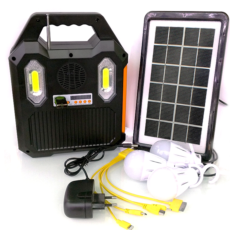 AT-9028B DAT solar charging lighting system kits with MP3 and radio function solar led lighting kits - Image 3