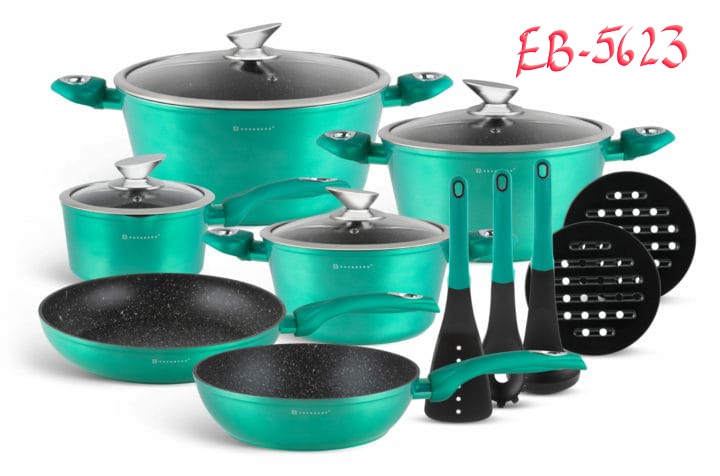 15pcs Edenberg Granite Cookware - Image 5