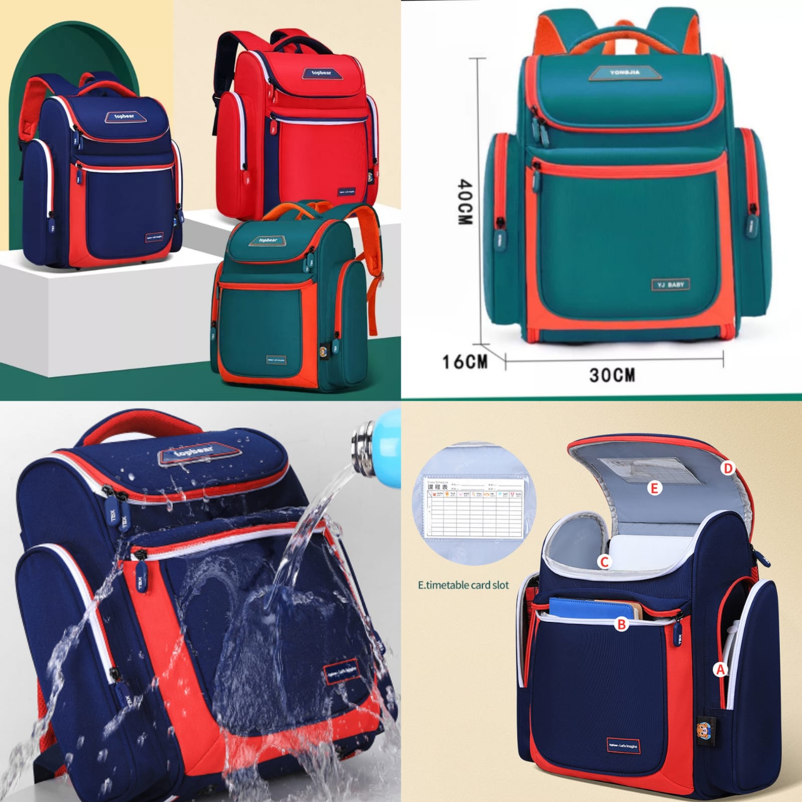 Topbear school bag