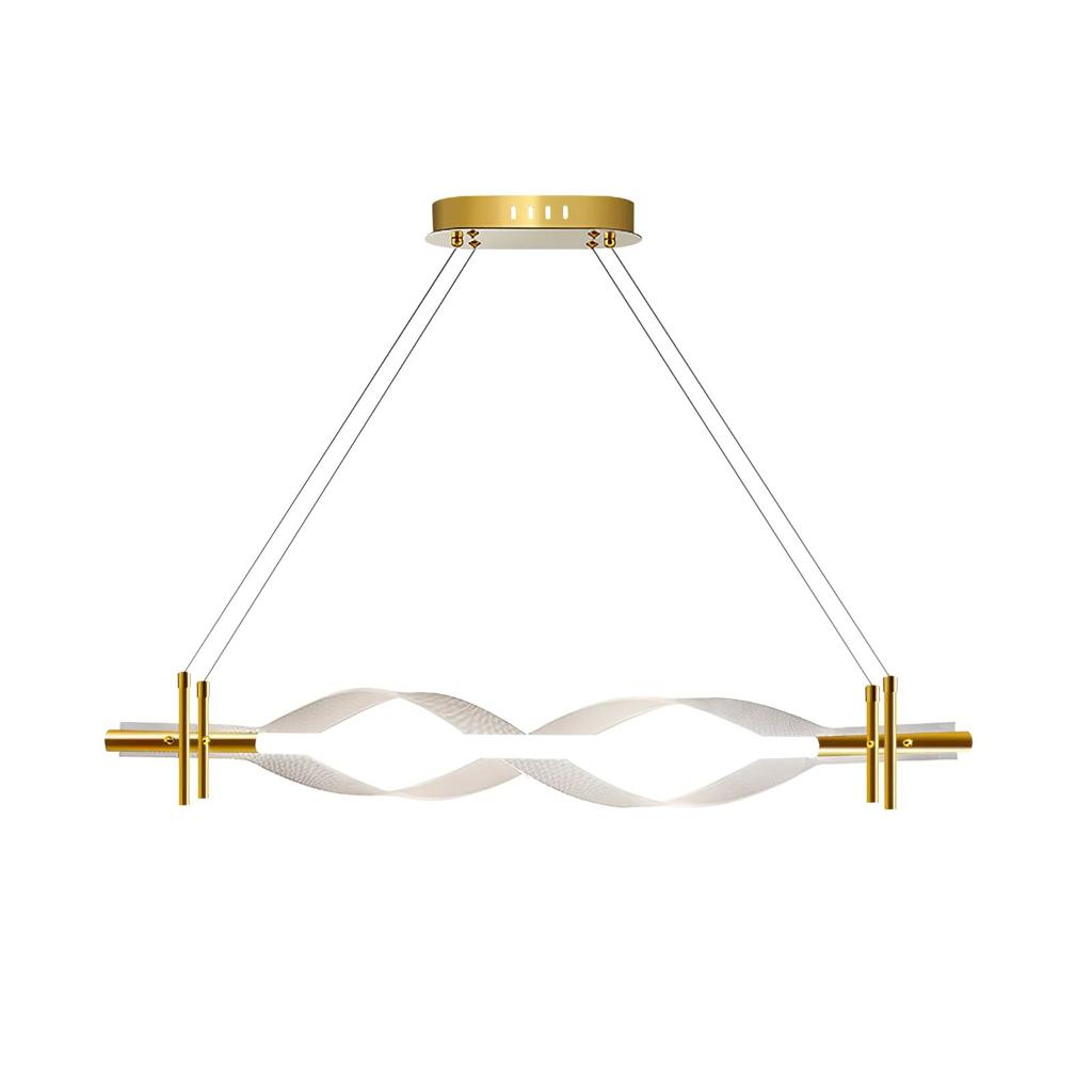 Designer Horizontal Double Ring Minimalist Chanderlier - Image 4
