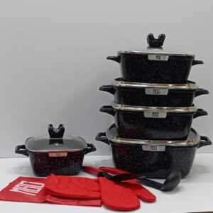 MGC co.SQUARE Granite cookware sufuria set