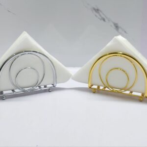 Metallic serviette holder