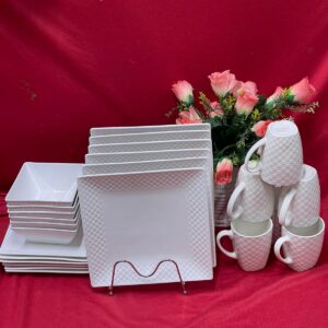 White square Dinner set 