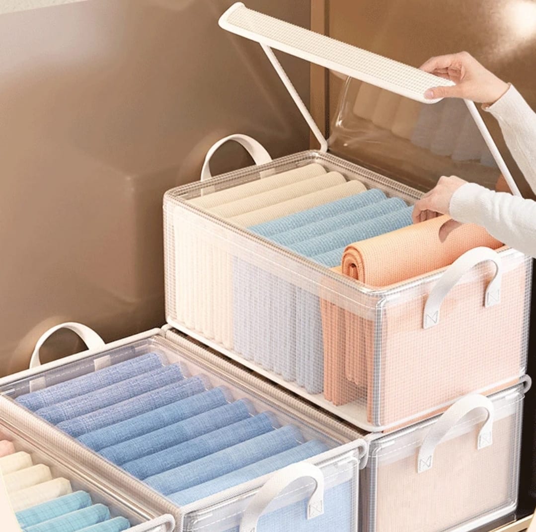 Thick transparent fabric closet organizer - Image 9