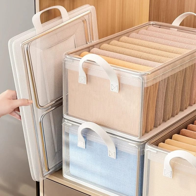 Thick transparent fabric closet organizer - Image 6