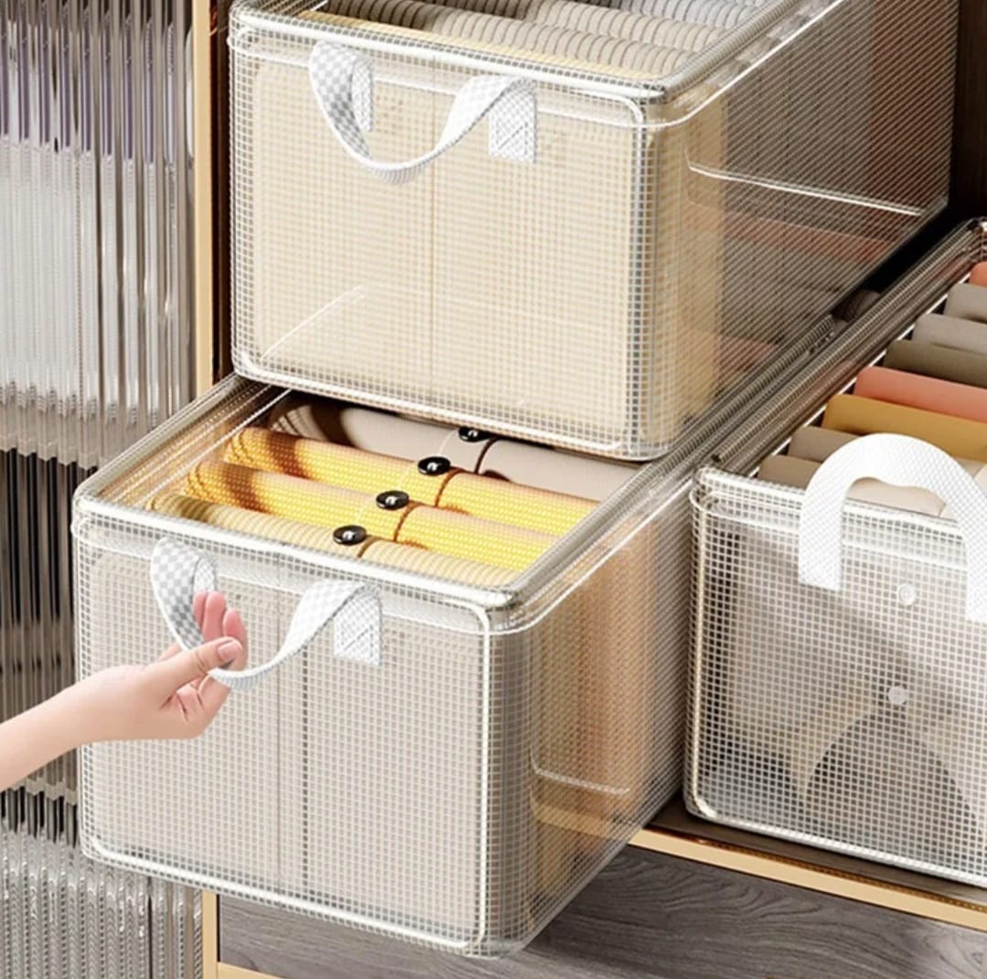Thick transparent fabric closet organizer - Image 7