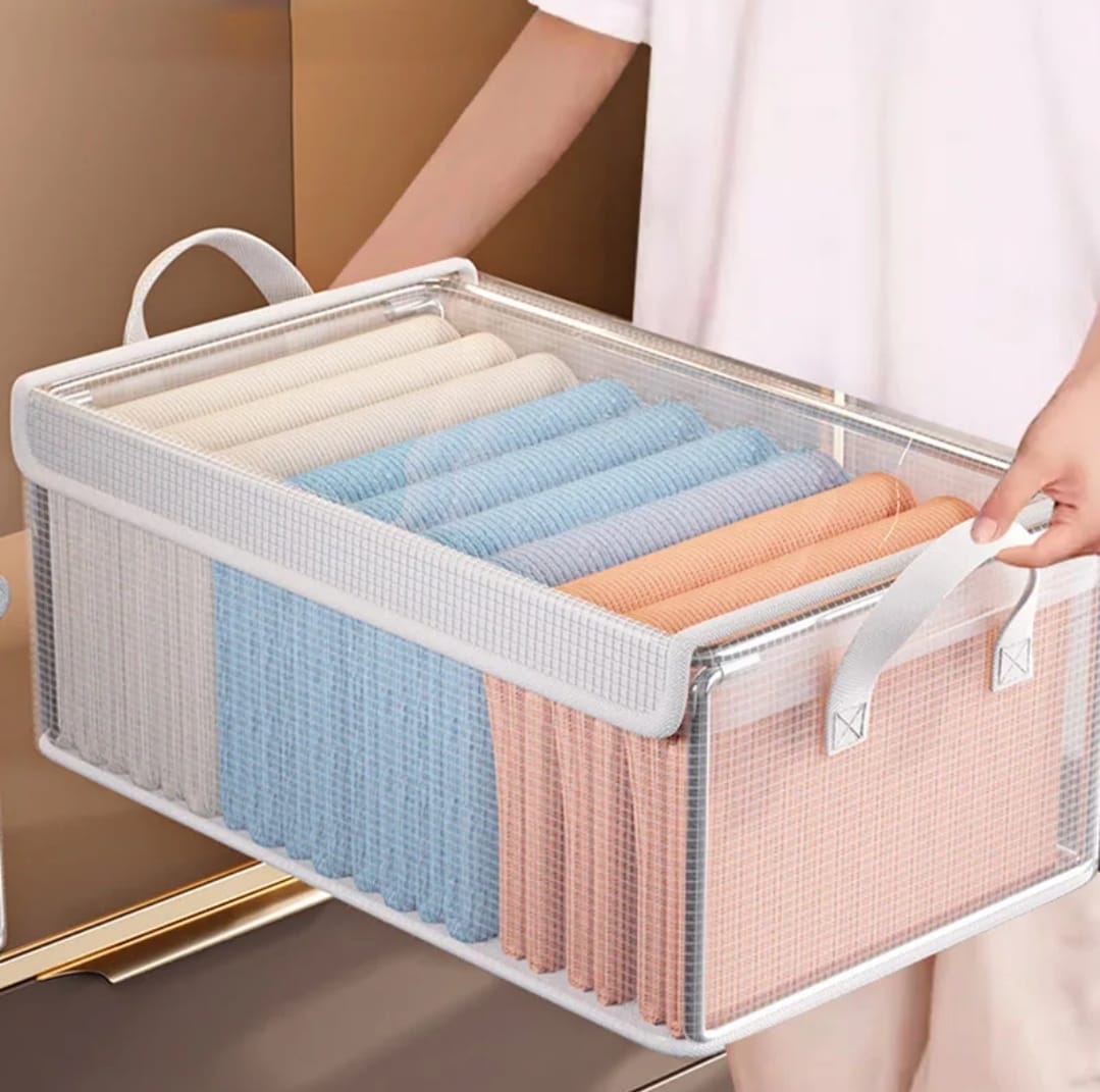 Thick transparent fabric closet organizer - Image 3