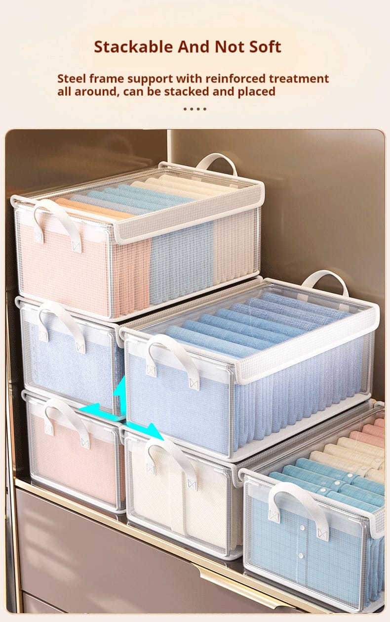 Thick transparent fabric closet organizer - Image 5