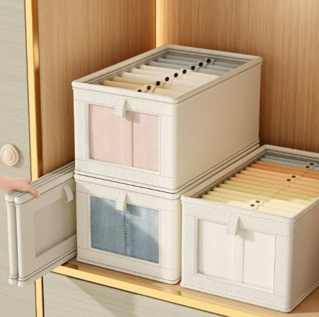 Wardrobe Foldable Clothes Organizer with a Cover - Image 5