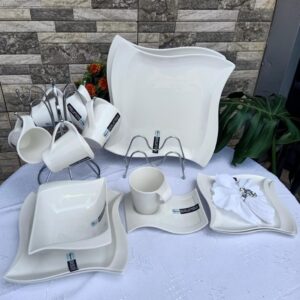36pcs Shapely Dinner set (plain)