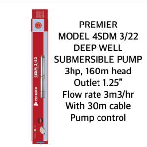 Premier submersible pump 3hp