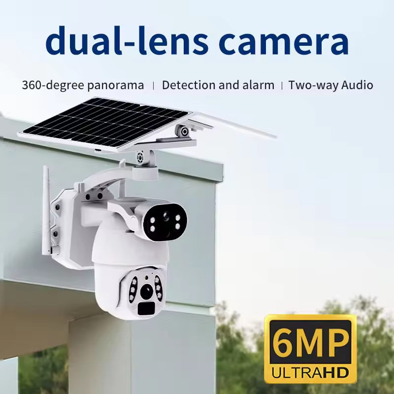 6MP Dual Lens Dual Screen Solar PTZ Camera (4G & Wi-Fi) - Image 3