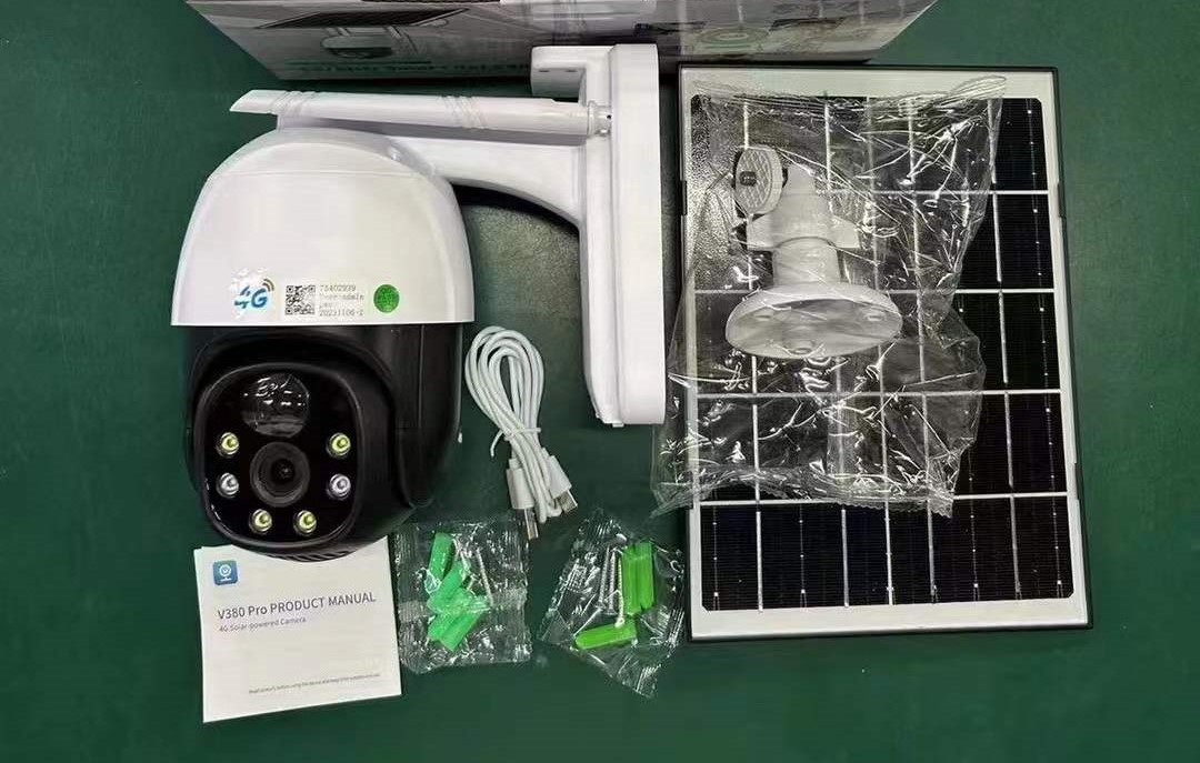 V380 Single Lens 4G /WIFI Solar PTZ Camera