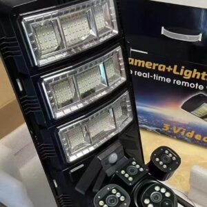 450W 4G & Wi-Fi Solar Street Light Camera (3-in-1 Security System)