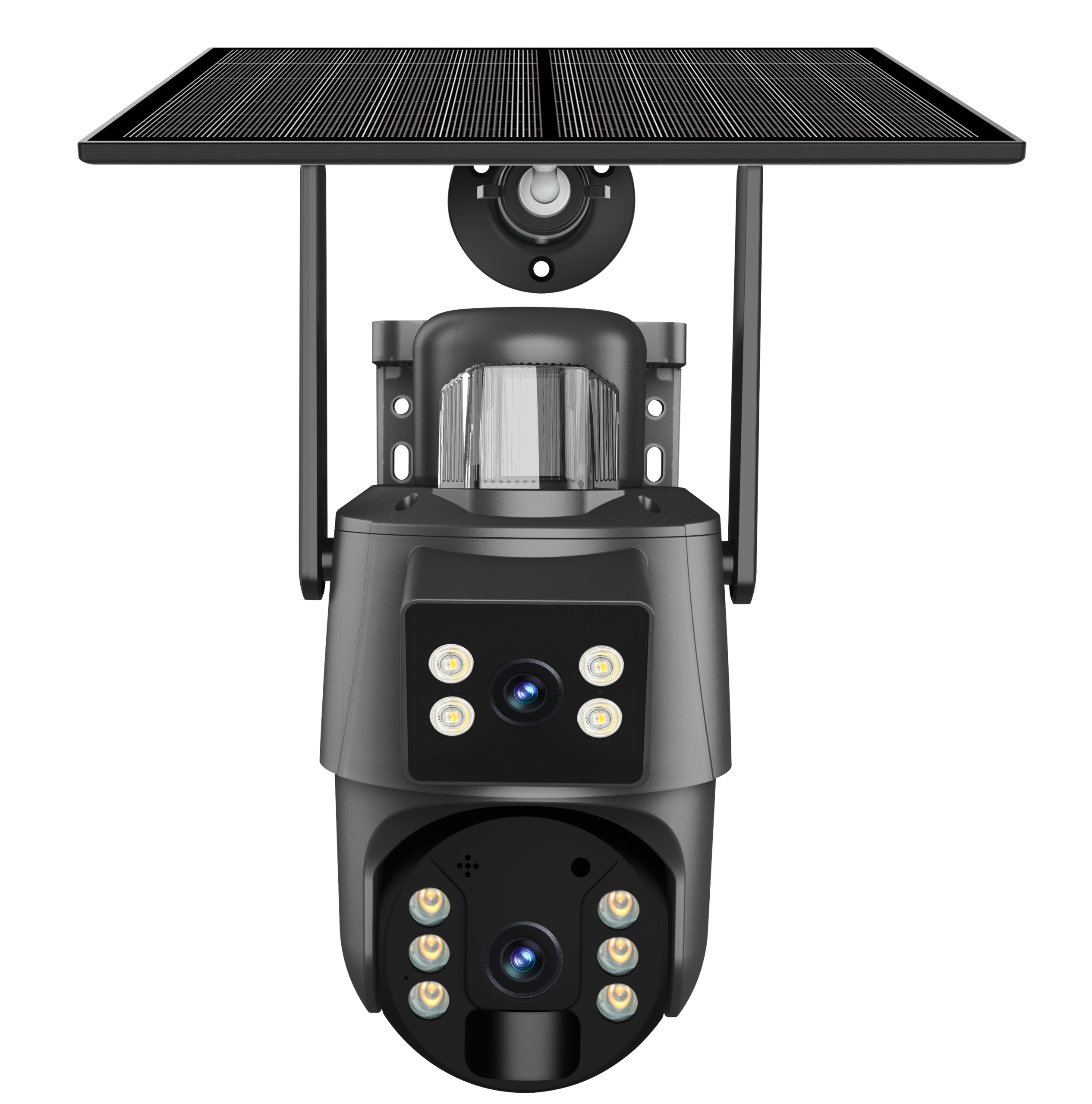 4G Dual Lens Solar PTZ Security Camera with Siren Alarm - Image 3