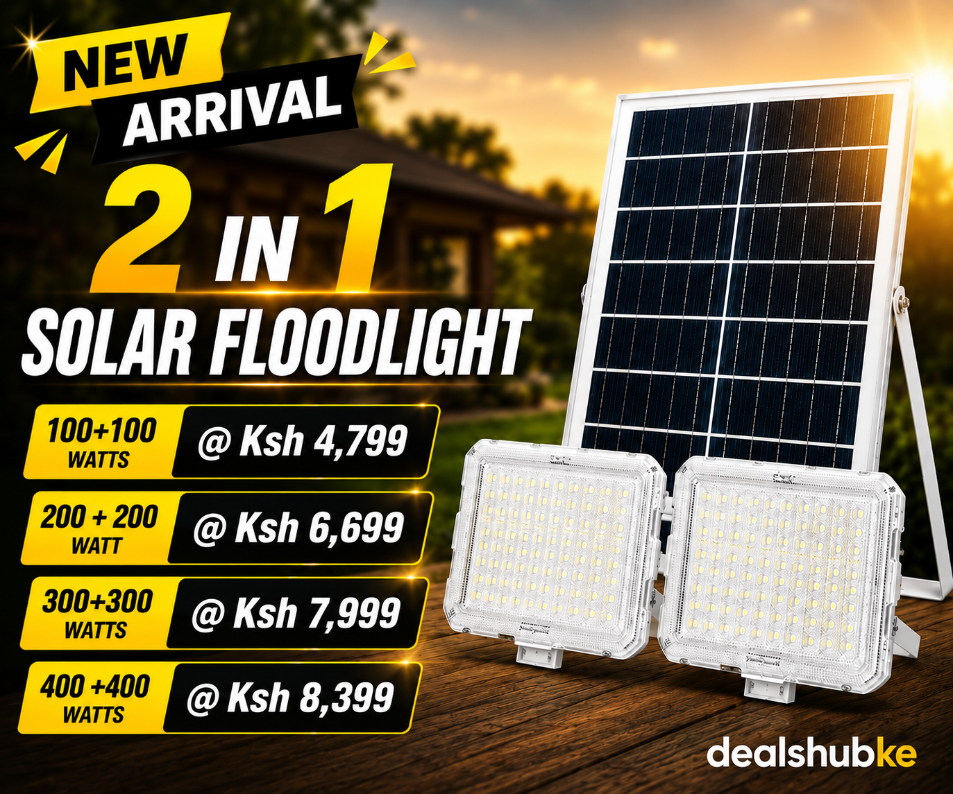 2 in 1 Solar Floodlight - Image 3