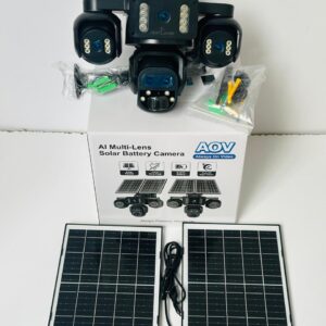 4G AI four Lens  AOV + PIR Solar Camera